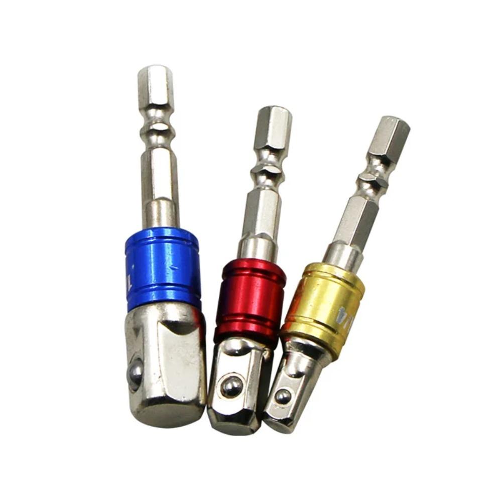 3pcs Impact Grade Socket Adapter Power Hand Tool Part Driver Extension Set Screwdriver Holder Drill Nut Attachment
