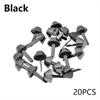20pcs/lot Metal Feet Rivets Studs Pierced For Purse Handbag Leather Crafts Punk Jewelry Making Rivets Bag Accessories