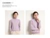 Women's High-Neck Cashmere Wool Pullover - Thick, Solid Color, Loose Fit, Autumn/Winter Sweater