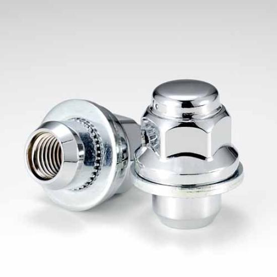 Toyota Genuine Type Aluminum Wheel 37mm Chrome Quadruple 20 Nuts Per Vehicle 5-Lug Nuts, Short, Plated, Layer,