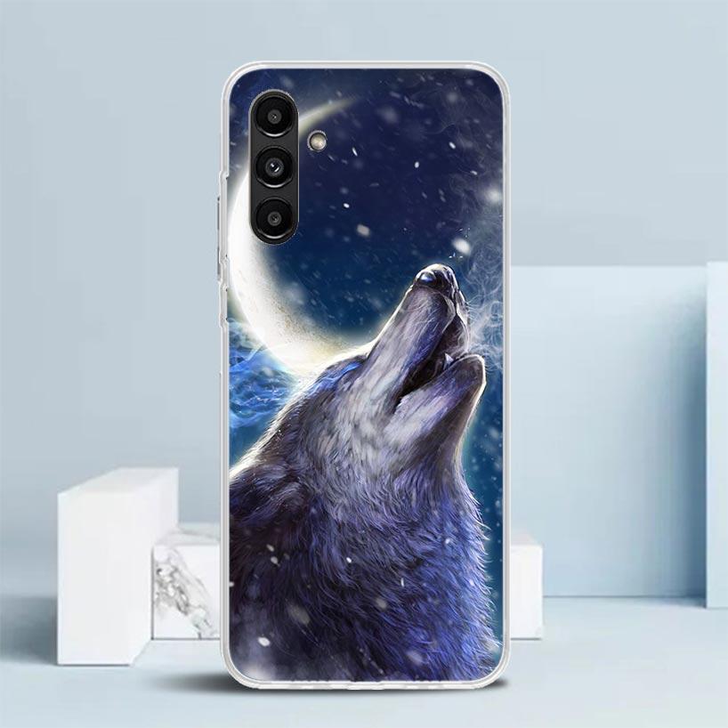 Angry Animal Wolf Fierce Phone Case For Samsung Galaxy A17 A37 A57 A16 A15 A14 A13 A56 A55 A54 A53 A36 A35 A34 A33 A26 A25 A24 A