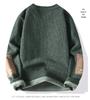Men's Autumn-Winter Velvet Sweater: Thick Knit Base Layer for Teens