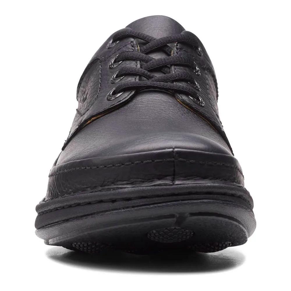 Clarks Nature Three Derby premium leather durable rubber sole