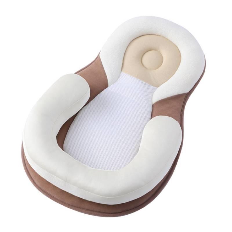 Kopfformungskissen für Neugeborene mit Antirollfunktion für optimalen Babyschlaf