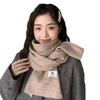 New Korean Style Knitted Solid Color Scarf for Women Autumn and Winter Wool Blended Wool Soft and Versatile Student Scarf