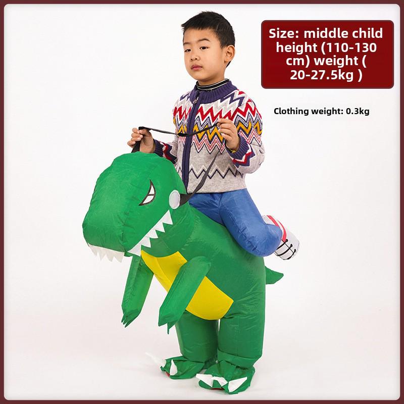 

Надувной детский костюм динозавра: Веселый костюм для Хэллоуина и выступлений на открытом воздухе One Size