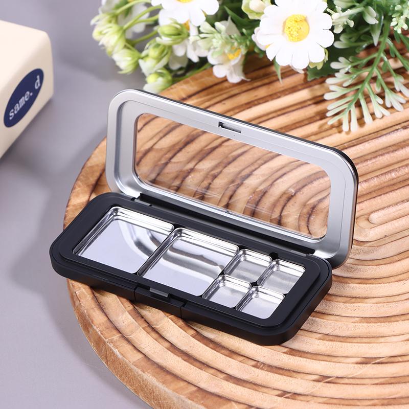 Empty Magnetic Eyeshadow Palette Refillable Black Clear Makeup Storage Case Box Diy Cosmetic Lipstick Foundation Blush Container