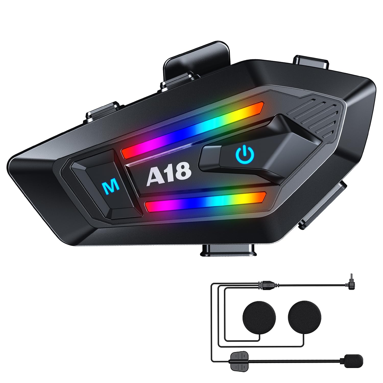 

Motorcycle Intercom Bluetooth V5.4, IP56 Waterproof Helmet Speaker, CVC/DSP Noise Suppression Technology, 1.6 inches