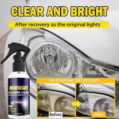 Car Headlight Repair Liquid 60ml Headlight Polish Headlight Cleaning Solution Repair Liquid For Car Truck SUV RV Motorcycle