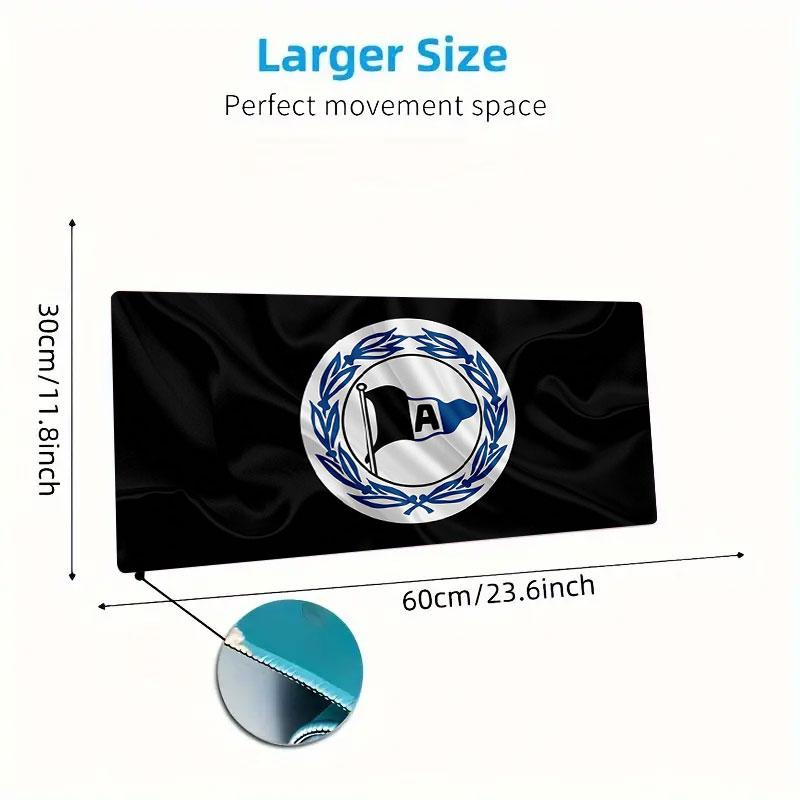 DSC Arminia Bielefeld Large Size Mouse Pad Large Gaming Table Cushion Non-slip Laptop Tablet Big Mousepad XXL Mat Mini PC Playmat With Lock edge