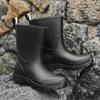 DAXTE Mid-Calf Waterproof Rain Boots