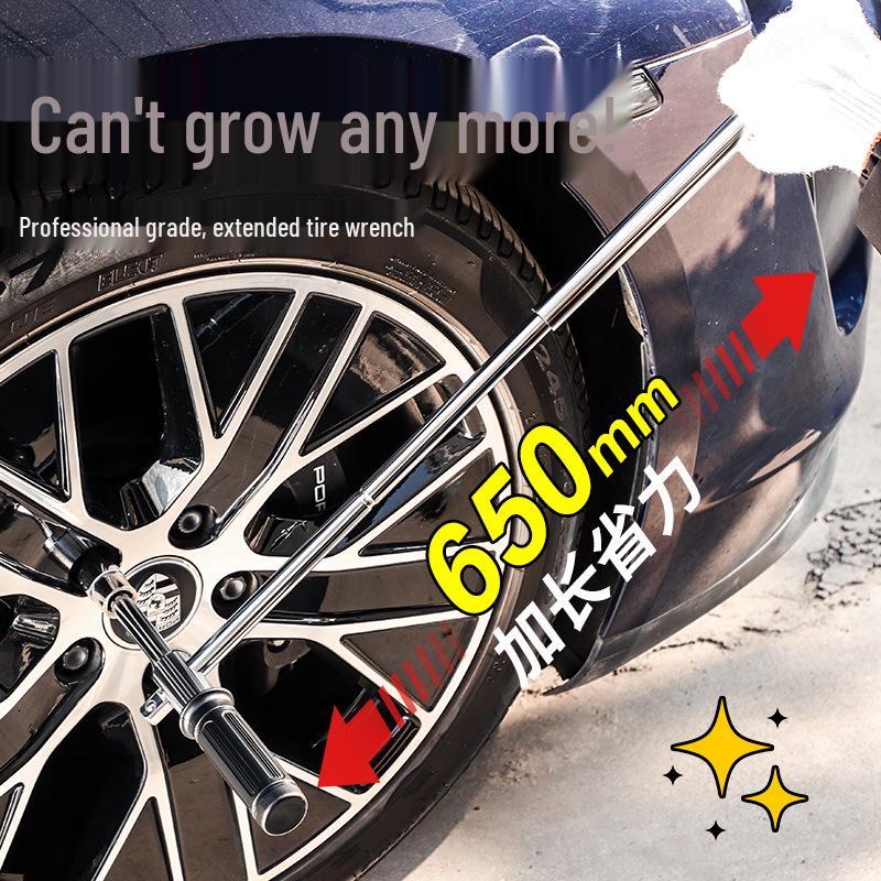 Labor-Saving Car Tire Wrench Set: Extended Cross Socket Tool for Easy Tire Changing