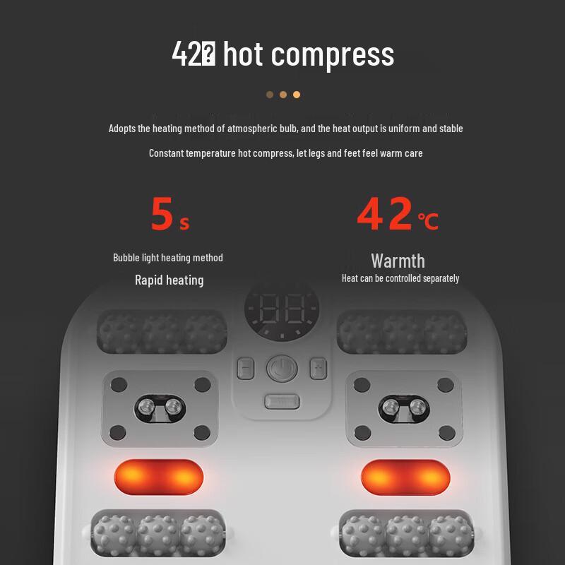 Rechargeable Electric Foot Massager with Heat
