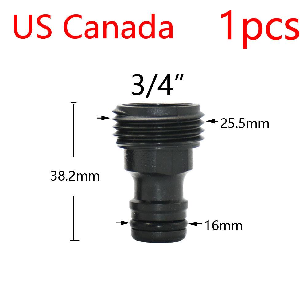 

Quick Connector Nipple EURO USA 3/4 Inch Male Female Threaded Hose Pipe Adapter For Garden Hose Drip Irrigation Watering System