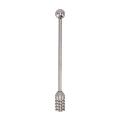 Honey Stick 15.5cm 304 Stainless Steel Fluted Design Easy Cleaning Honey Mixing Stick Coffee