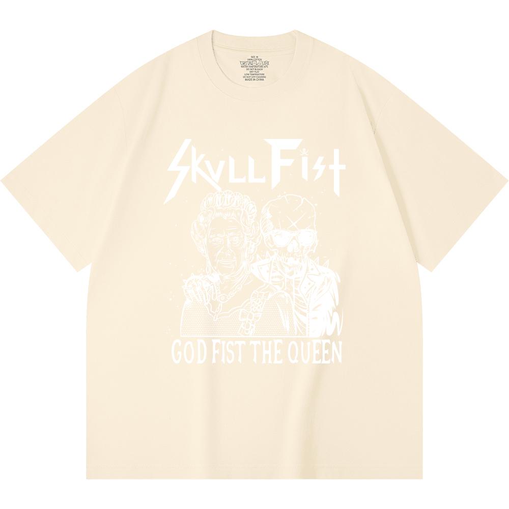 230 Gsm %100 Pamuk Heavy Metal Tişört Rock Grubu Popüler Müzik Baskılı Unisex Ağır Pamuk Tişört