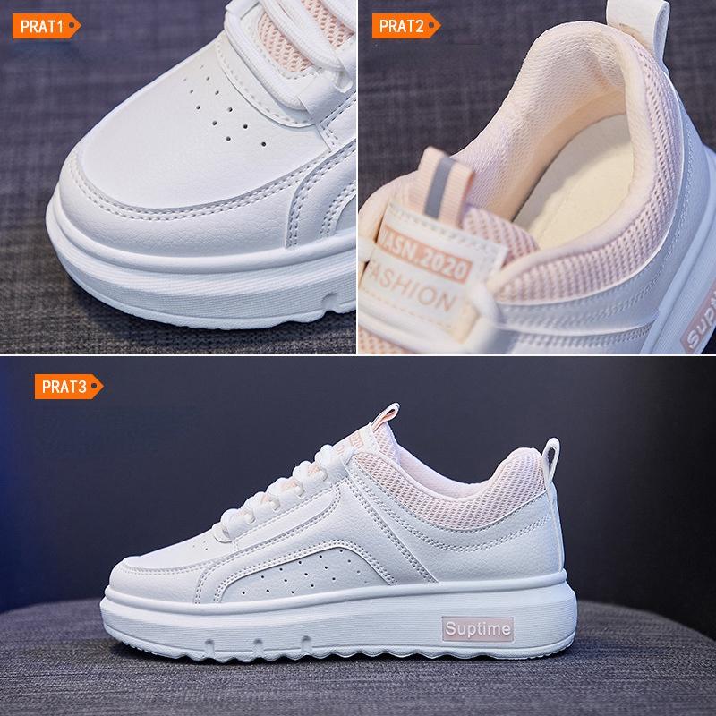 fashion Spring Women Sneakers White Tennis Woman Shoes Slip on Female Row Shoe Platform Flats Breathable Casual Ladies Vulcanize Shoes