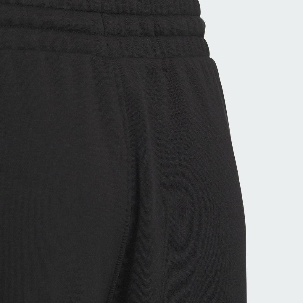 Adidas Pintuck French Terry Comfortable Casual Thickened Knitted Sports Pants Unisex Bottoms Black JM9117