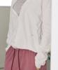 Seuteulaipeumagalin Summer Sleeve Open Button Loose Collar T-Shirt Ivory