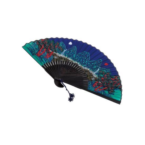 Irworobongdo Korean Traditional Folk Art Handcrafted Bamboo Folding Fan