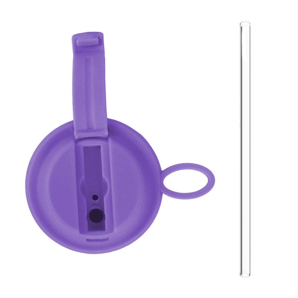 Colorful Silicone Sodas Can Lid and Straw Easy Use Spill-proof Sealed Can Cover for Canned Beverages Beer and Juice