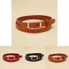 Premium Cow Leather Ladies Fashion Belt With Round Shape Buckle For Office Use