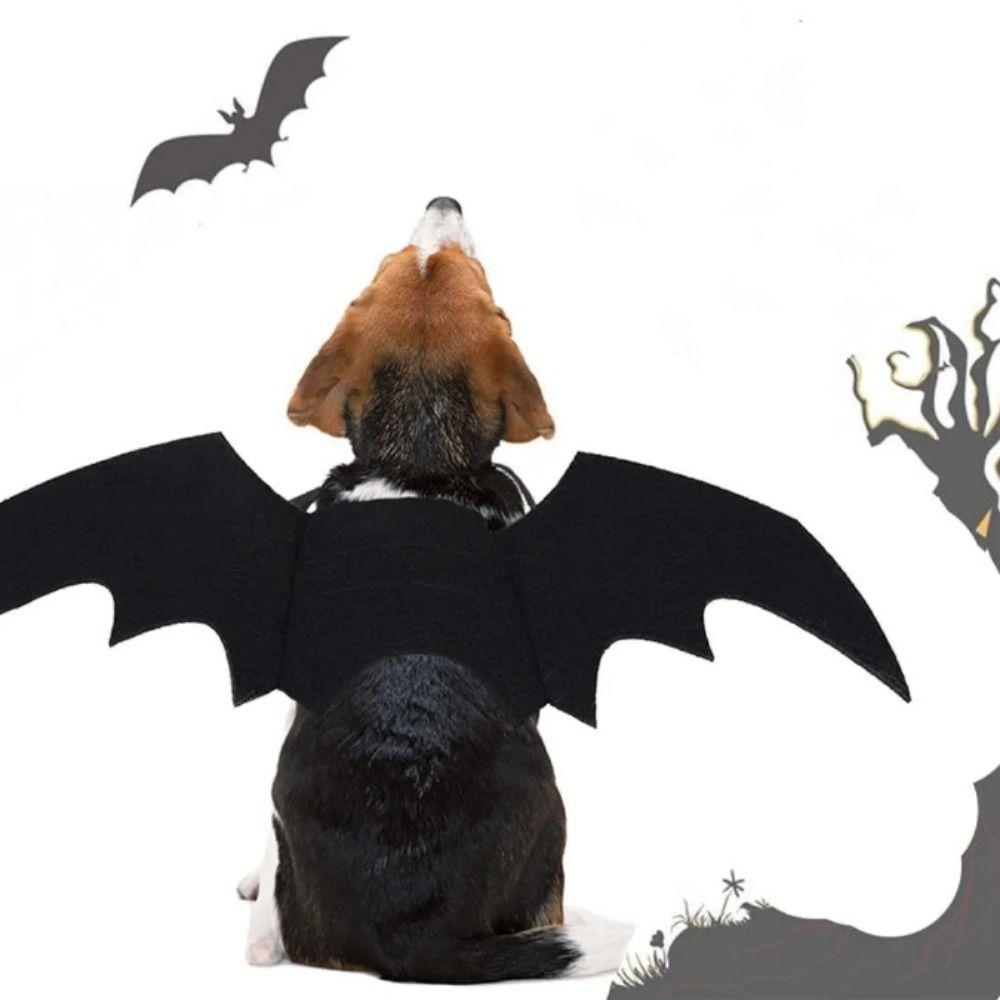 with Bell Cat Bat Wings Harness Decorative Dog Wings Costumes  Halloween