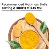 Vlados Himalayan Organics Bio-Kurkuma-Tabletten 1500 mg+ mit schwarzem Pfeffer 60 pflanzliche Tabletten für Erwachsene