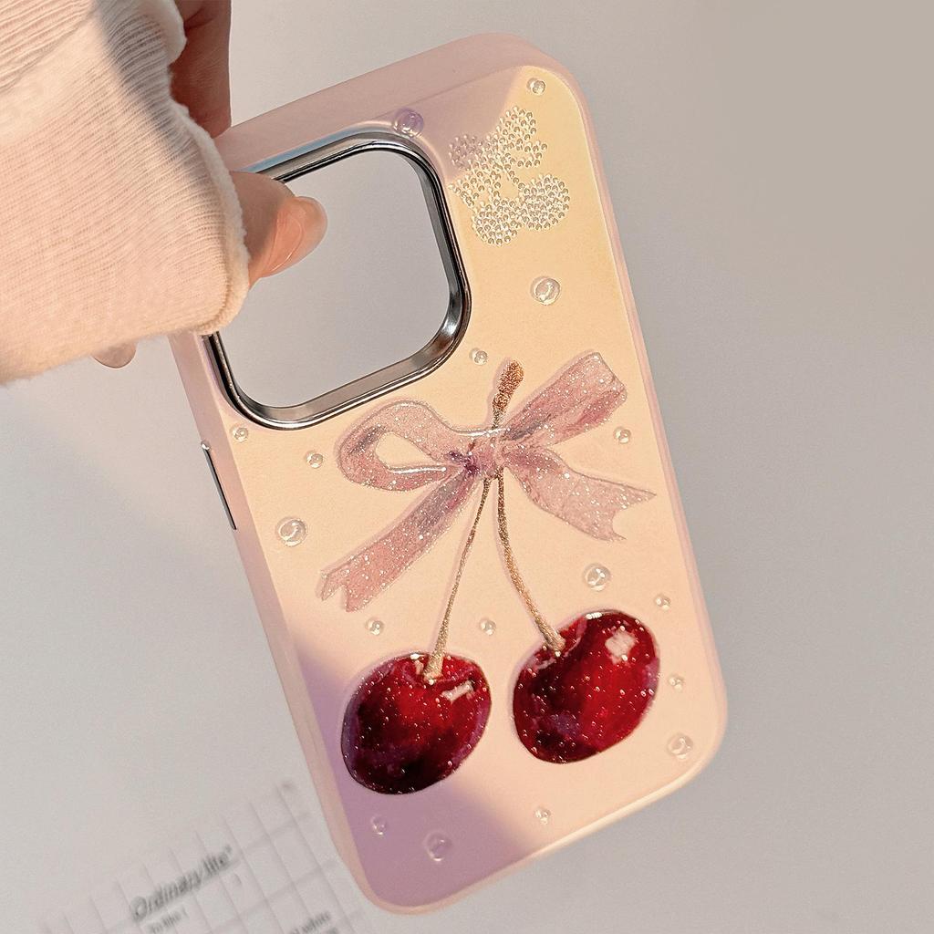 Creative Cherry Phone Case for iPhone 17 and iPhone 17 Pro Max