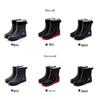 Men's Fleece-Lined Waterproof Rubber Rain Boots - Non-Slip, Warm, Outdoor, and Kitchen Safe