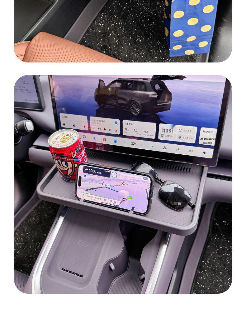 Autotisch und Aufbewahrungsbox für Leapmotor C10/C16 - Beifahrersitz und Mittelkonsole mit Haken