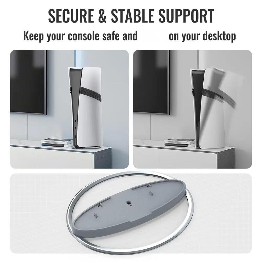 FOR PS5 Pro/Slim Full Range Of Zinc Alloy Game Console Stand Game Console Vertical Suction Non-slip Cooling Base Holder