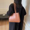 Chic Retro Crossbody Tote Bag With Soft Pu Material Perfect For Casual Everyday Use