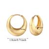 925 Silver Needle Golden Round Earrings Elegant Silver Ear Buckles Brilliant Circle Earrings  Daily
