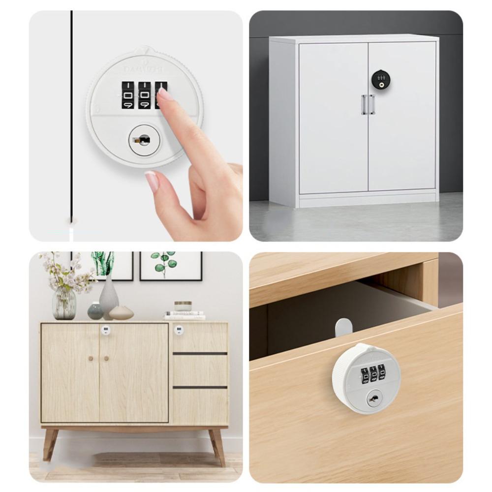 With Key Combination Lock Zinc Alloy Drawer Lock New Password Lock  Cabinet Mailbox