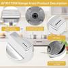 Upgraded 5pc W11517334 W11122869 Range Knob for Whirlpool OEM Gas Range Oven Knob W10850033 W11458842 Knob Fits Models WEG515S0FB0 WEG515S0FW0-WPL