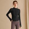 Sunscreen Clothes Skinny Yoga Clothes Women's Running Quick-Drying Clothes Long Sleeves Waist Cycling Sports Jacket Fitness Clothing Top