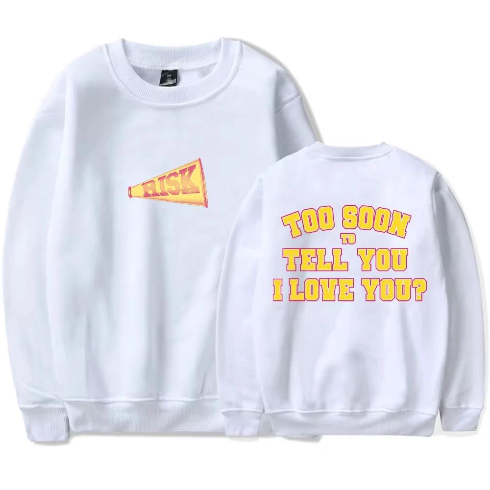 

Осень и зима Новый товар Gracie Abrams Risk O-образный вырез толстовка унисекс круглый вырез длинный рукав модный унисекс пуловер 4XL