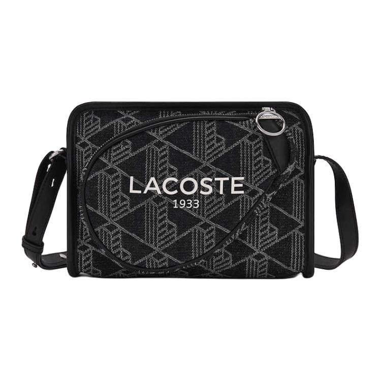 Lacoste Classic Logo Denim Shoulder Bag Women shoulder bag Black NF5115HK-R33 Black