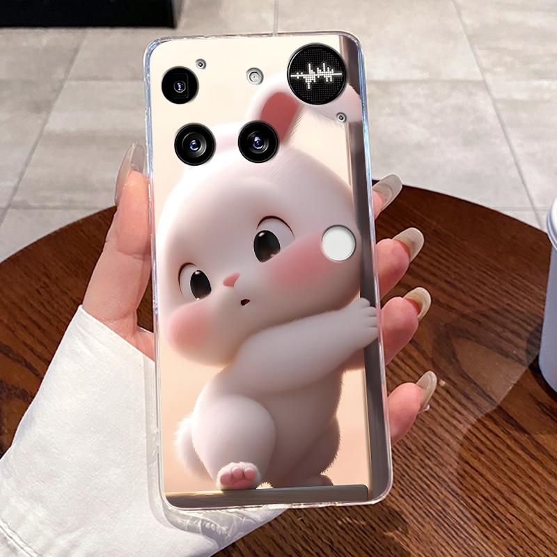 Casing For Nothing Phone (3) Case For Phone3 Back Cover Aesthetic Fashion Cute Cat Cartoon Transparent Soft Silicone Phone Case