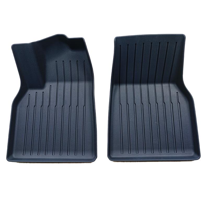 Tesla Model Y Floor & Trunk Mats Set - TPE Full Coverage, Includes Front/Rear and Integrated Backrest Mats