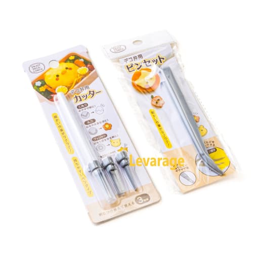 2-delat set: Deco bento skärare och pincett. Lätt att utföra detaljerat arbete.