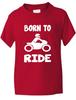 Born To Ride Motorbike Funny Kids Boys Girls T-Shirt Birthday Gift Age 1-13