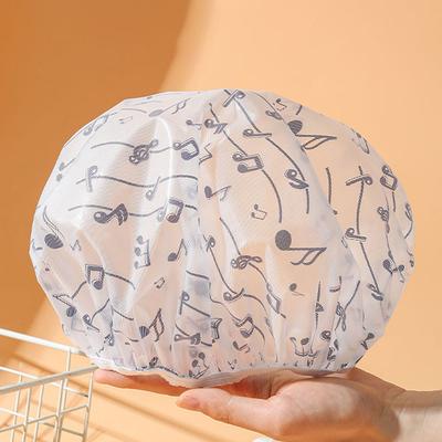 3Pcs Reusable Shower Cap With Elastic Band Waterproof & Thicken Bathing Hat For Women Perfect For Hair Salon & Home Use
