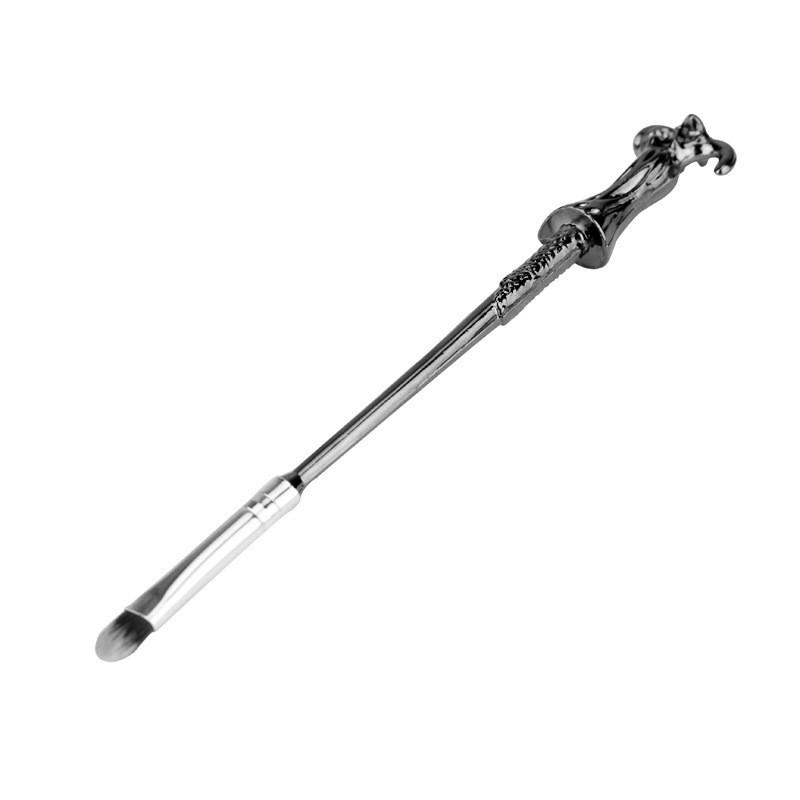 Harry Potter Magic Wand Makeup Brush With Aluminum Handle Portable Cosmetic Tool For Students