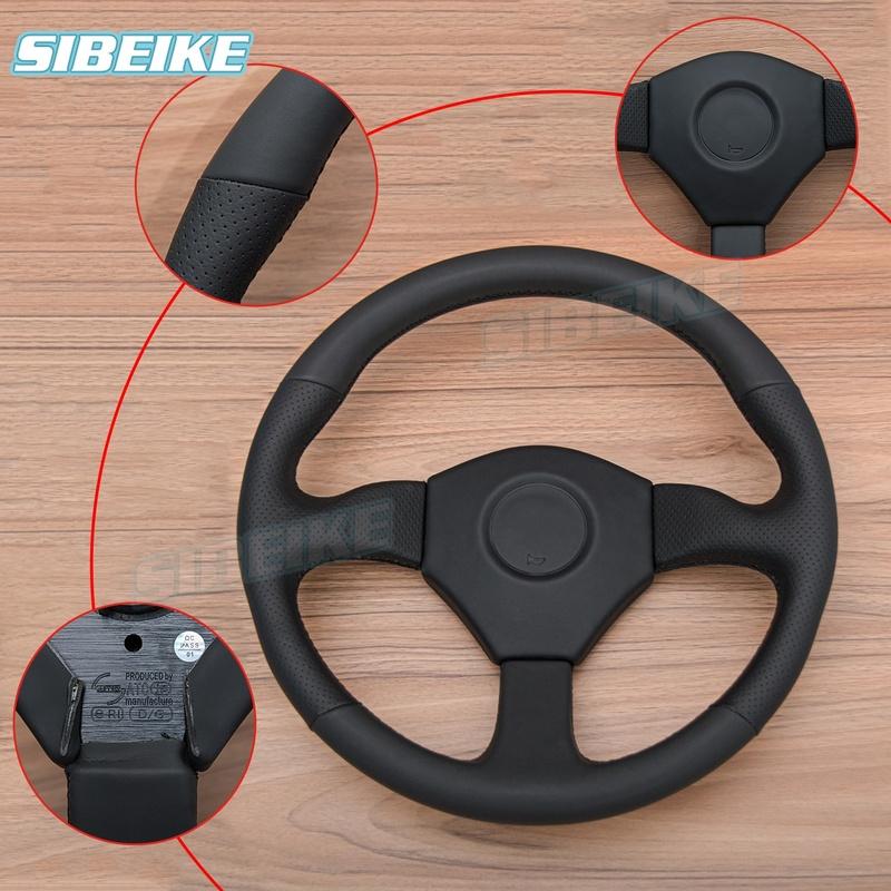 JDM Competition Leather Steering Wheel Universal 14inch Racing Sports Steering Wheel