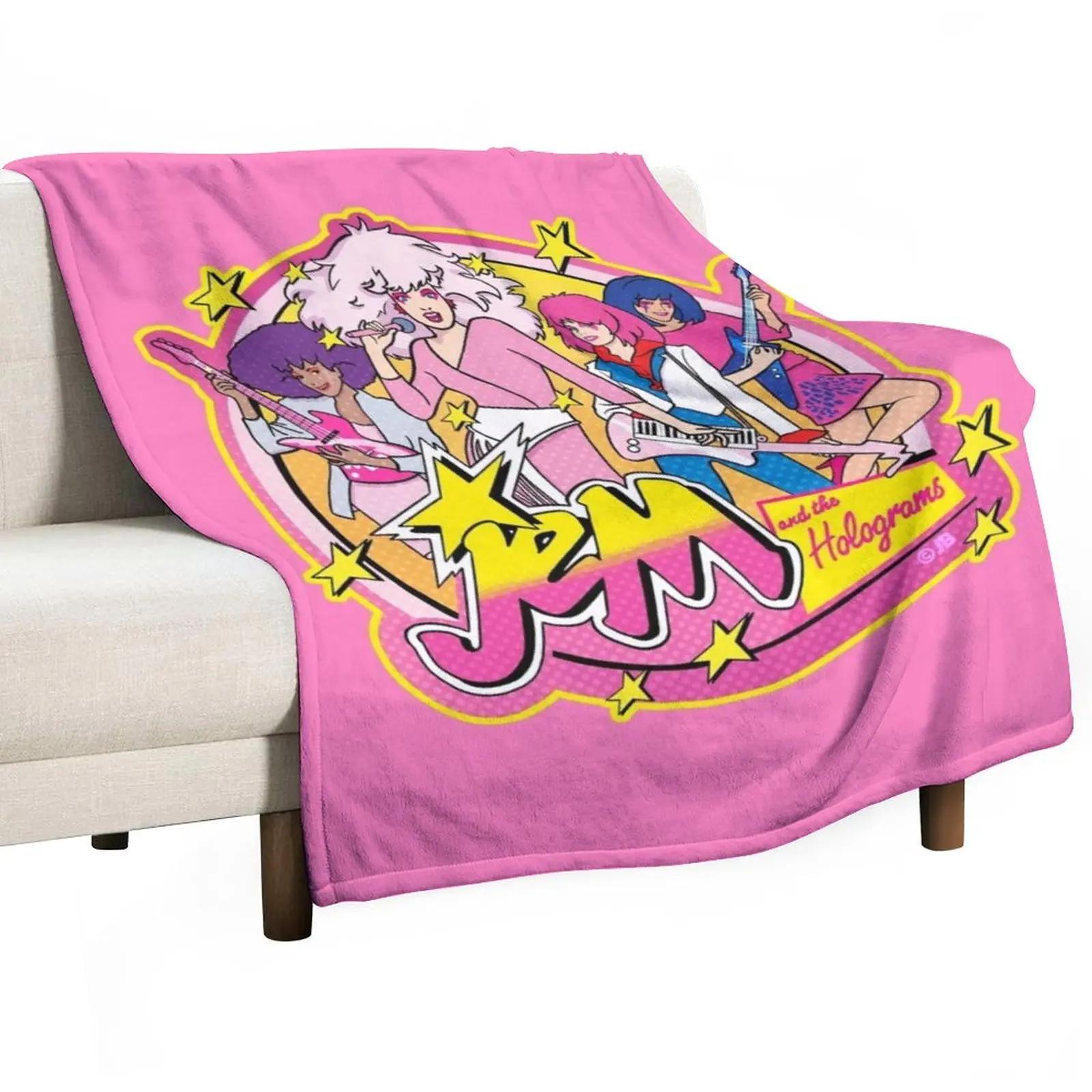 

80S Jem and the Holograms HIGH QUALITY Throw Blanket Comforter Blanket Thin Blankets 75x90cm