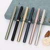 Customizable Black Signature Pen - Large-Capacity Refill, Neutral Design for Business & Office Gifts