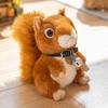 Cartoon Standing Little Squirrel Plush Toy Doll Cute Cloak Squirrel Rag Doll Gift