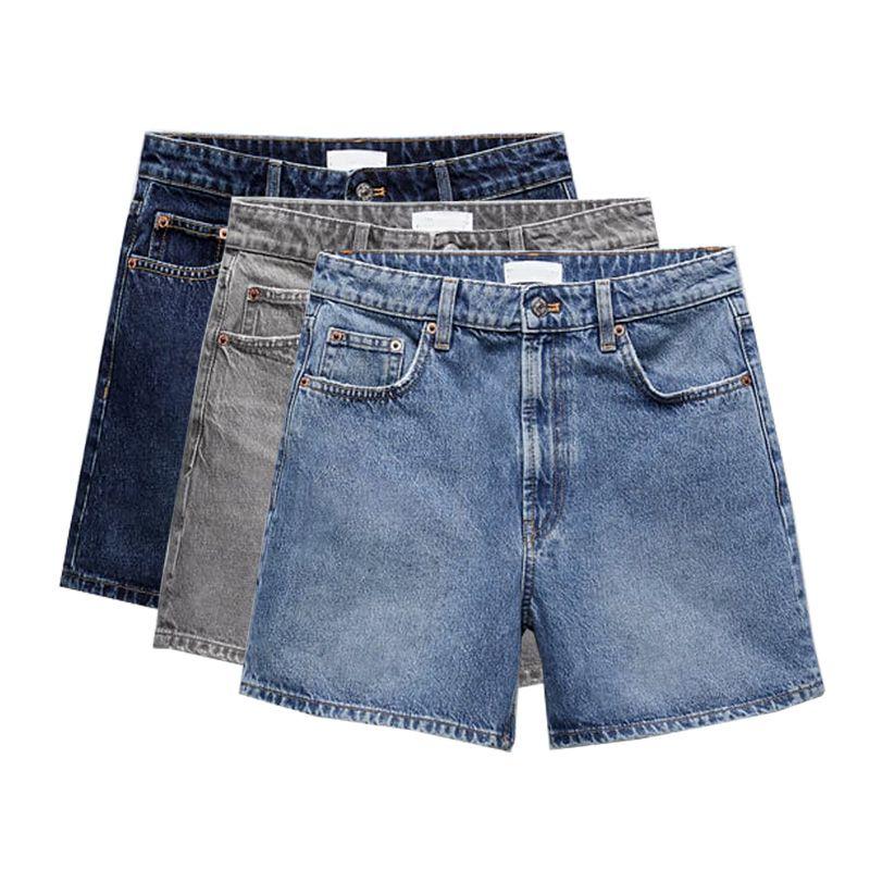 Summer Wide Leg Retro Fashion Denim Casual Pants